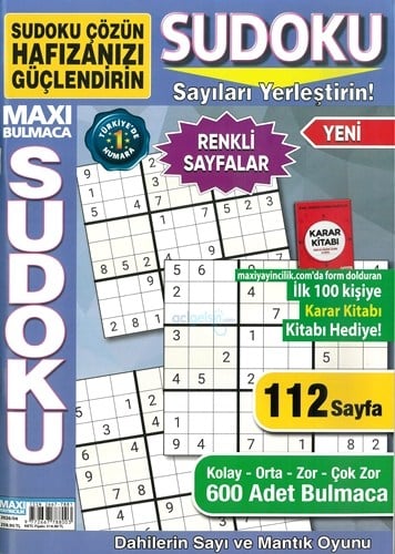 Maxı Bulmaca Sudoku Dergisi 2026/04