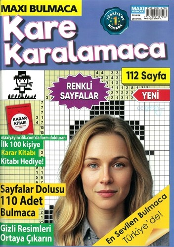 Maxı Kare Bulmaca Ve Kare Karalamaca 2026/04