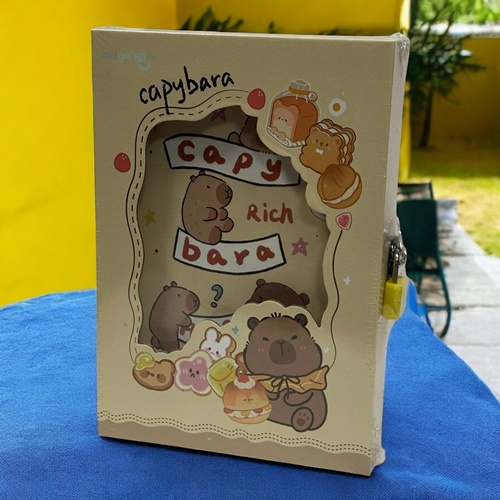 Maxx Capybara Temalı Kutulu Kilitli Hatıra Defteri