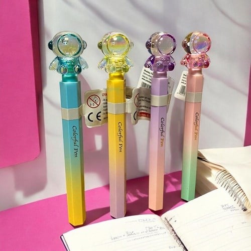 Maxx Colorful Kristal Jel Tükenmez Kalem Astronot Figürlü Tekli