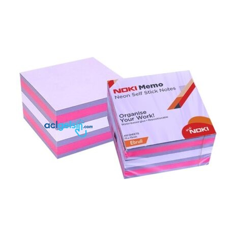 Memo Post-it Neon Yapışkanlı Not Kağıdı 75x75 Mm.