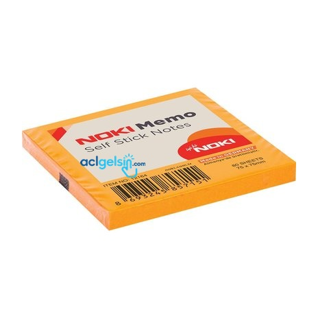 Memo Post-it Yapışkanlı Not Kağıdı 75*75mm. Turuncu