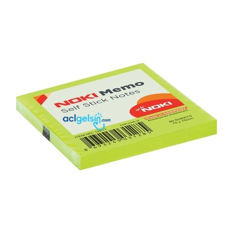 Memo Post-it Yapışkanlı Not Kağıdı 75*75mm. Yeşil