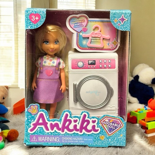 Mini Dolls Ankiki Çamaşır Yıkıyor Seti