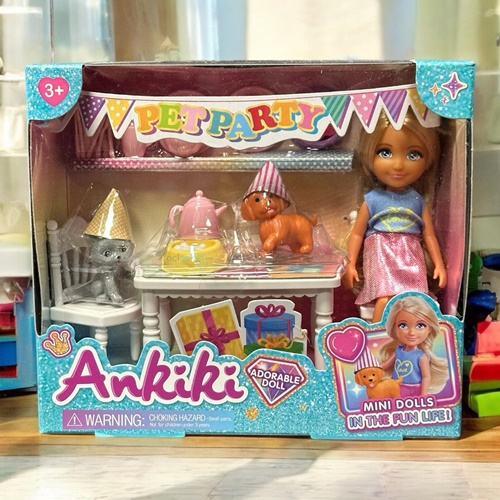 Mini Dolls Ankiki Kedi Köpek Partii Seti