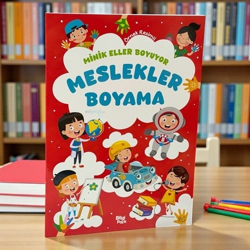 Minik Eller Boyuyor – Meslekler Boyama Kitabı (örnek Resimli)