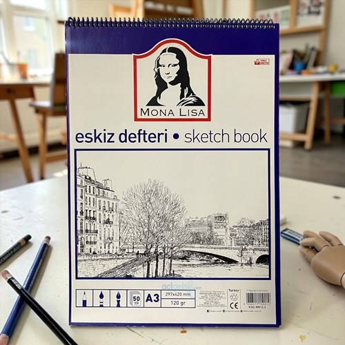 Monalisa A3 Eskiz Defteri 50 Yaprak 120 Gr