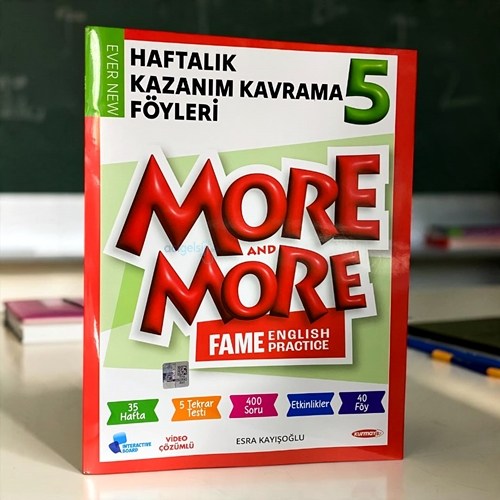 More & More Haftalık Kazanım Kavrama Föyleri (40 Föy)