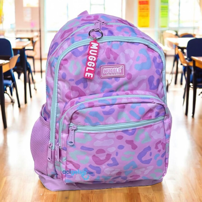 Muggle Mu Prapan Pembe Okul Çantası