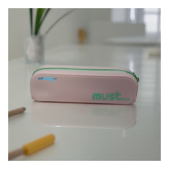 Must Silikon Kalem Çantası Pastel Renk