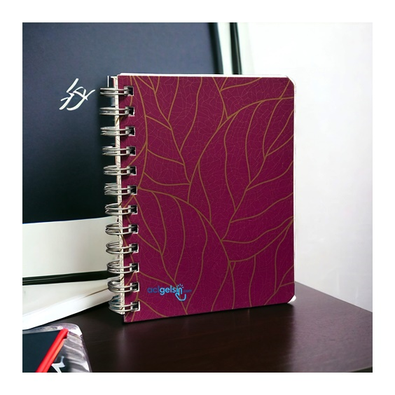 My Mia Art Fuşya Dal Spiralli Defter