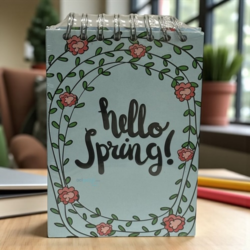 My Mia Art Hello Spring Sert Kapak Spiralli Bloknot