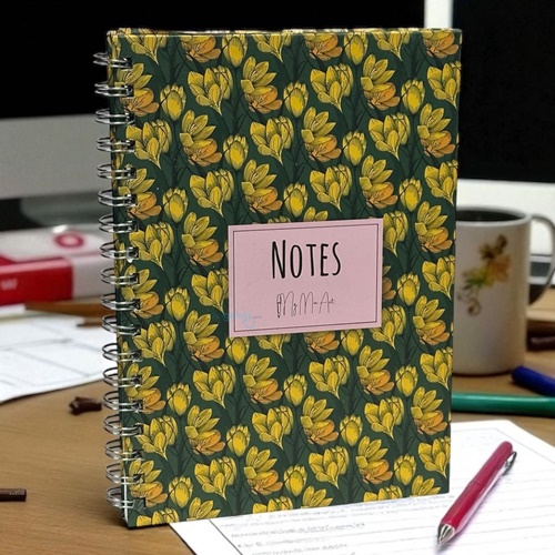 My Mia Art Magnolia Maxi Sert Kapak Spiralli Defter