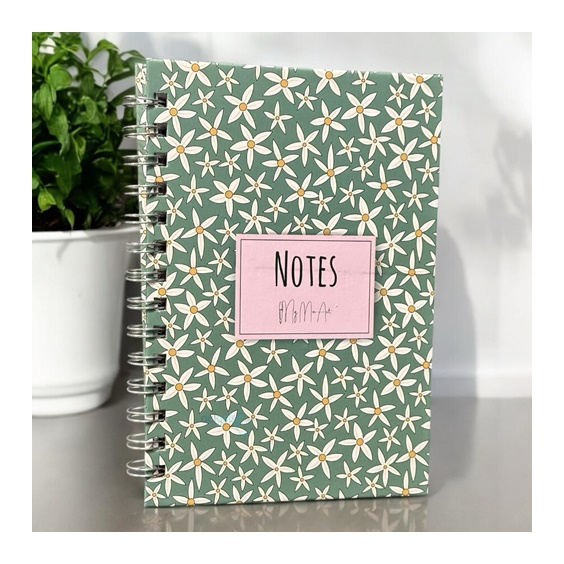 My Mia Art Starflower Midi Sert Kapak Spiralli Defter