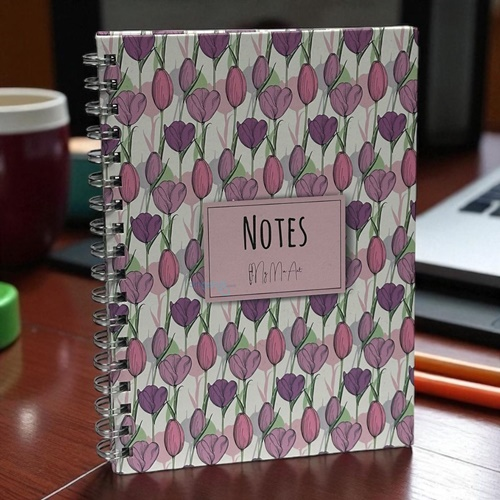 My Mia Art Tulip Maxi Sert Kapak Spiralli Defter