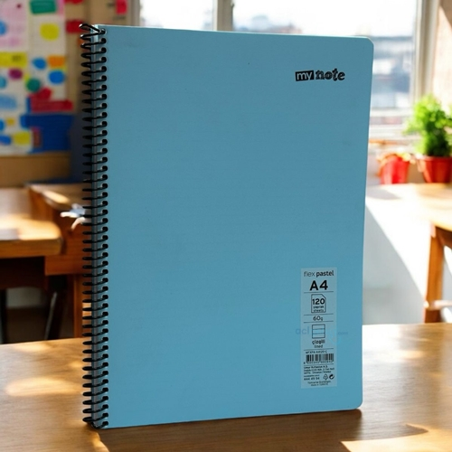 Mynote Flex Pp Kapak Pastel Defter A4 120 Yaprak Çizgili