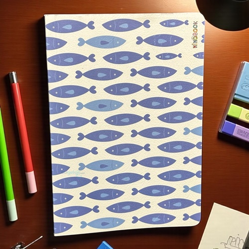 Ninobook Big Fishes Çizgisiz Defter