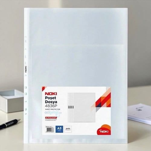 Noki Poşet Dosya A3 Dikey/yatay 25li Paket