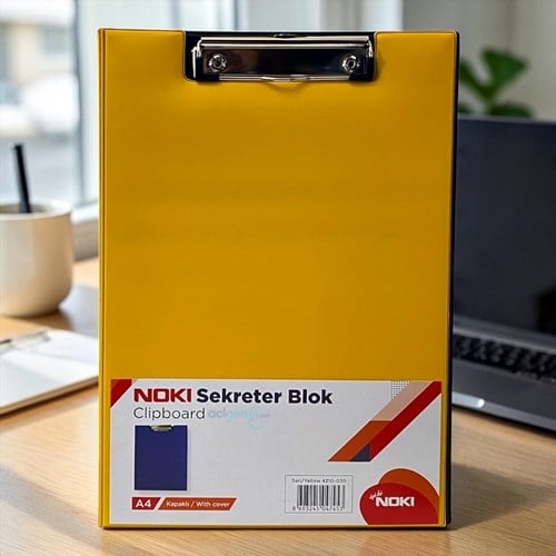 Noki Sekreterlik A4 Kapaklı Blok Sarı