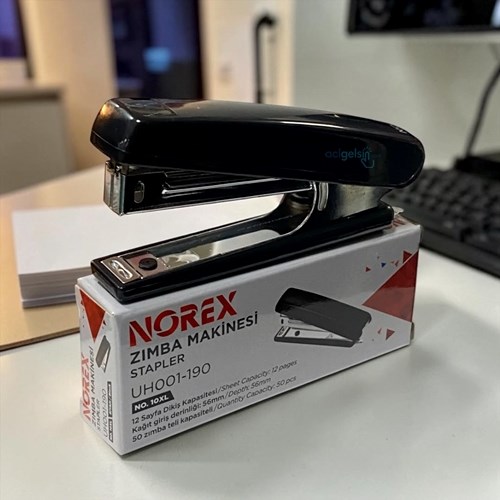 Norex Zımba Makinası Siyah No:10xl