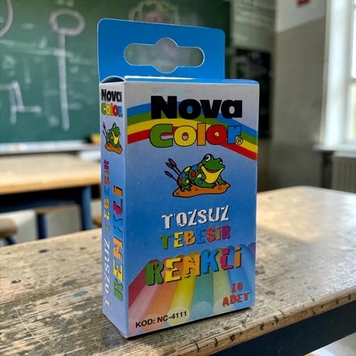 Nova Color Tozsuz Renkli Tebeşir 10lu