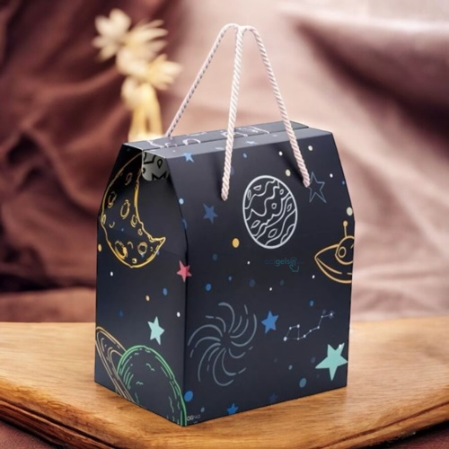 Ogtwo Elite Premium Konsept Tasarım Hediyelik Kutu Çanta Joyfull Space Bag