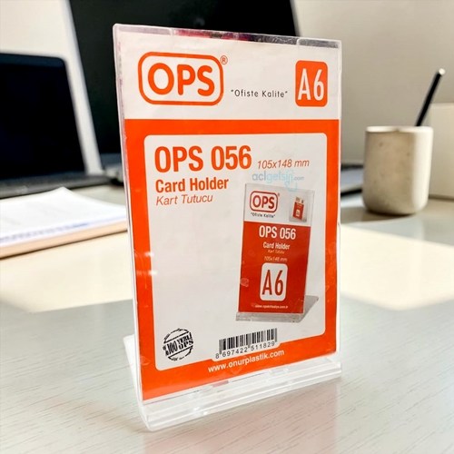 Ops A6 Kart Tutucu Şeffaf