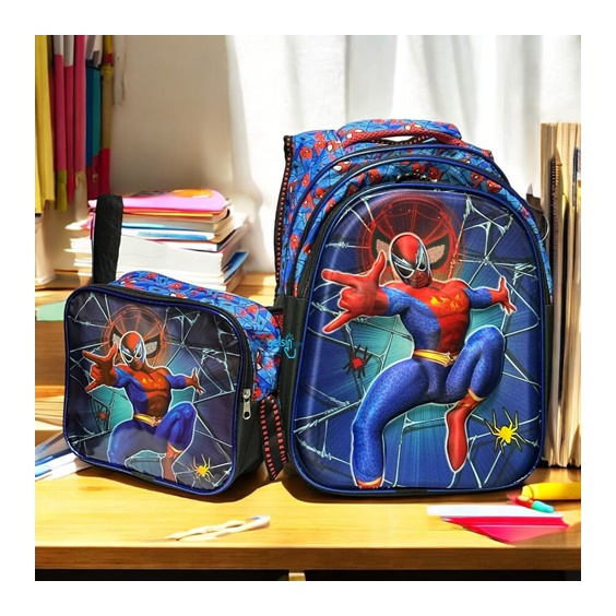 Özgür Kabartma Spiderman Sırt Çantası