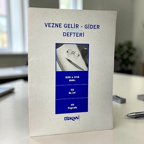 Özkan Vezne Gelir Gider Defteri 40 Yaprak