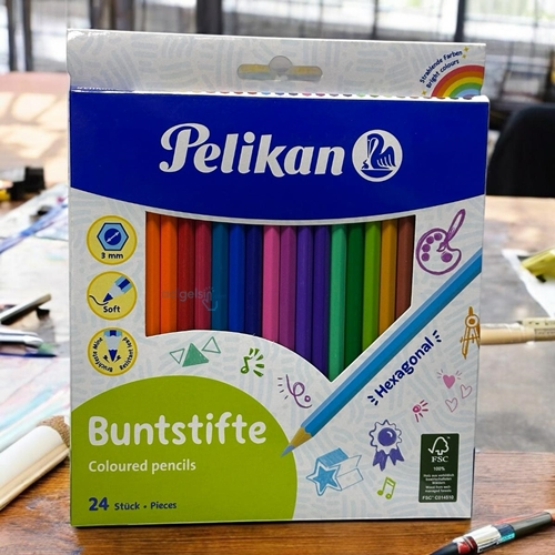 Pelikan Buntstifte Kuru Boya Kalemi 24 Renk
