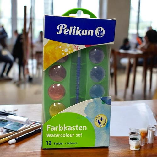 Pelikan Farbkasten Yıkanabilir Suluboya 12 Renk