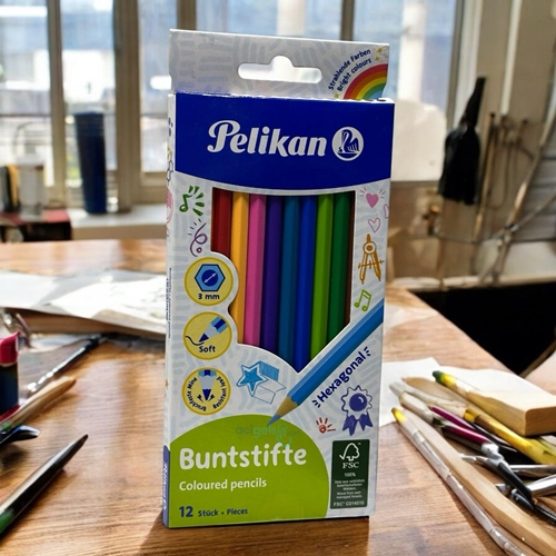 Pelikan Kuru Boya Kalemi 12 Renk