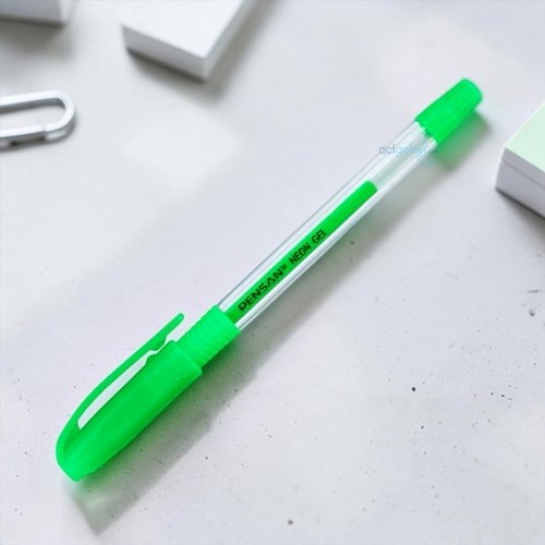 Pensan-2290 Neon Jel Kalem 1 Mm Yeşil