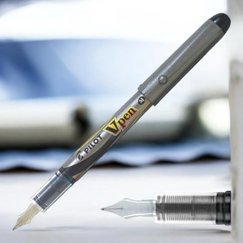 Pilot V-pen Silver Dolmakalem Siyah