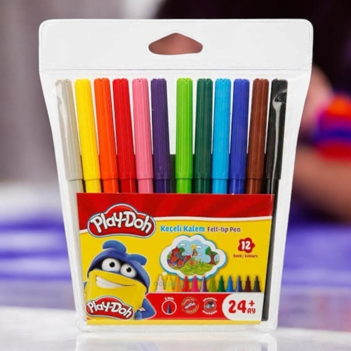 Play-doh Keçeli Kalem Tam Boy 12 Renk