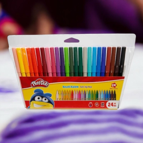 Play-doh Keçeli Kalem Tam Boy 24 Renk