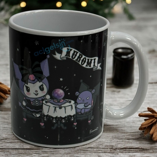 Porselen Kupa Bardak Sanrio Kuromi