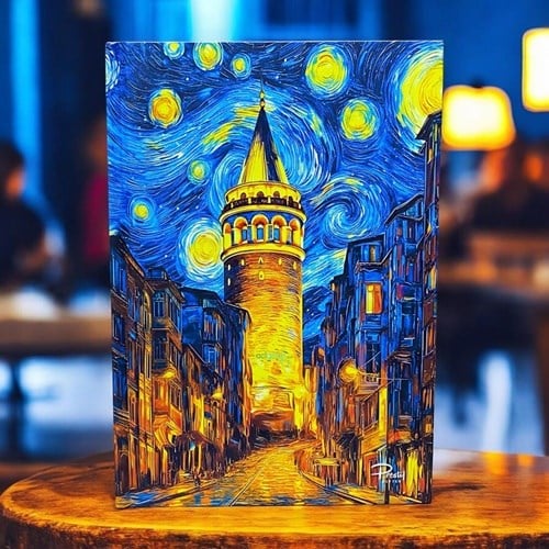 Prestij Defter Van Gogh İstanbul Serisi Çizgili Not Defteri