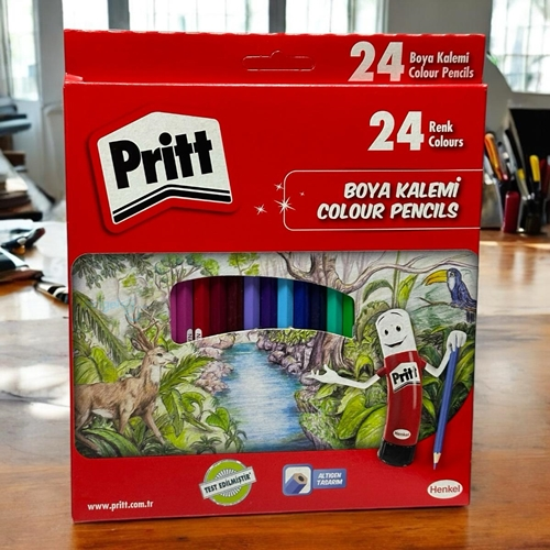 Pritt Kuru Boya Kalemi Tam Boy 24renk