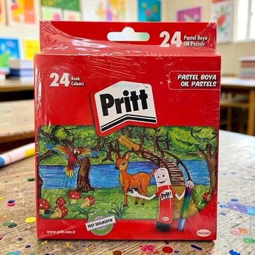 Prıtt Pastel Boya 24 Renk Karton Kutu