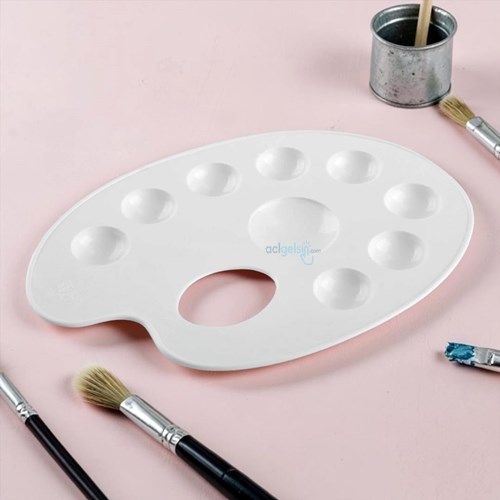 Resim Paleti Oval Godeli 30 Cm Büyük Boy