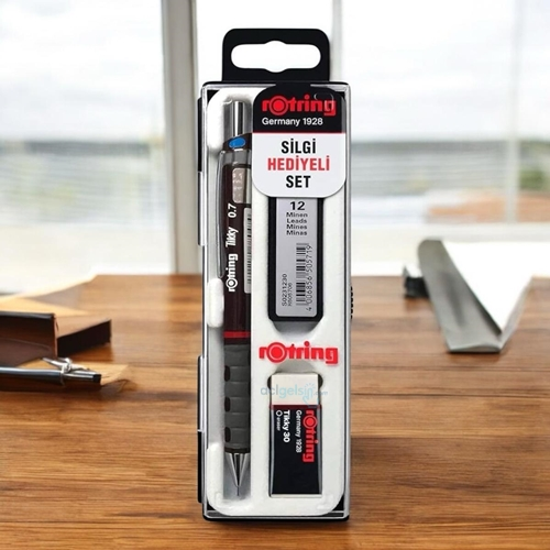 Rotring Tikky Versatil Uçlu Kalem Okul Seti 0,7 Mm Bordo