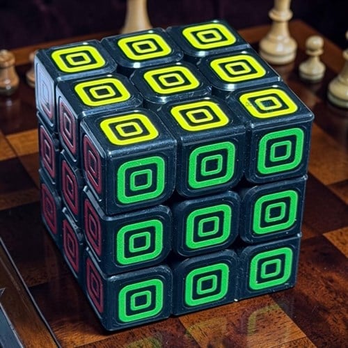 Rubik Küp Siyah Renkli Zeka Küpü 3x3