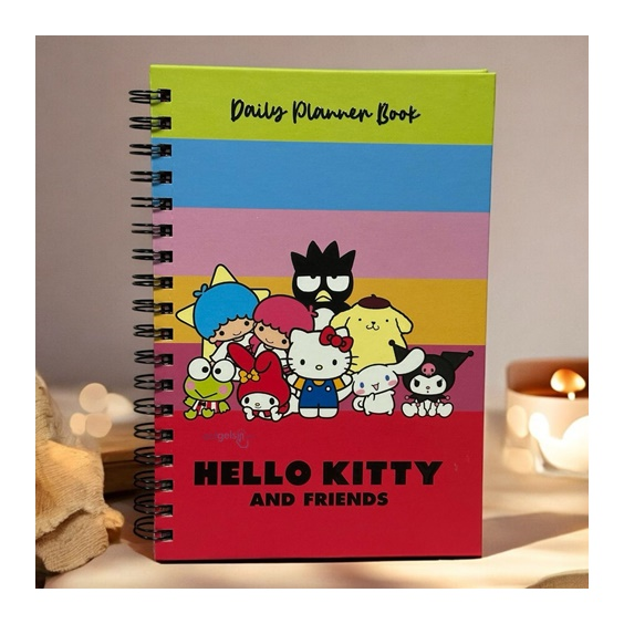 Sanrio Hello Kitty Spiralli Daily Planner Stickerli Konuşan Ajanda