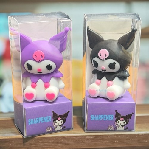 Sanrio Kuromi Figürlü 3d Silikon Kalemtraş Renkli