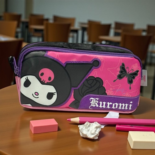 Sanrio Kuromi İki Gözlü Kalem Kutusu
