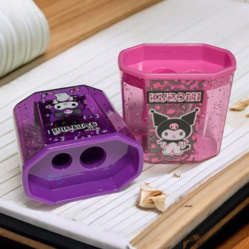 Sanrio Kuromi Kalemtraş Çift Bıçaklı Dikdörtgen