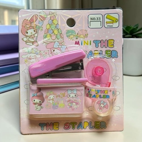 Sanrio Kuromi Mini Bant Makinası Zımba Ve Tel Seti