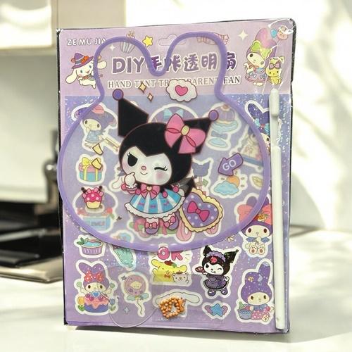 Sanrio Kuromi & Mymelody Sticker Ve Yelpaze Seti