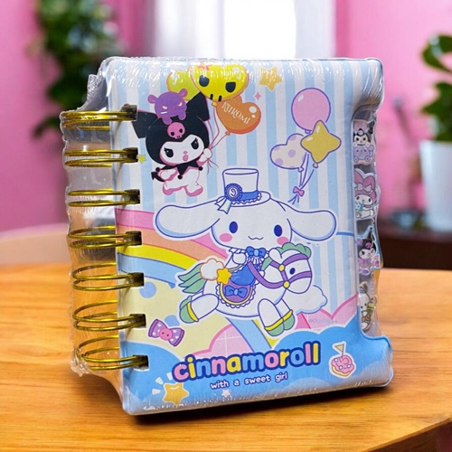 Sanrio Kuromi Pofuduk Kapak Ayraçlı Not Defteri